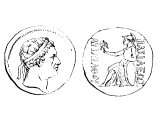 Coin of Cappadocia with Ariarthes VII